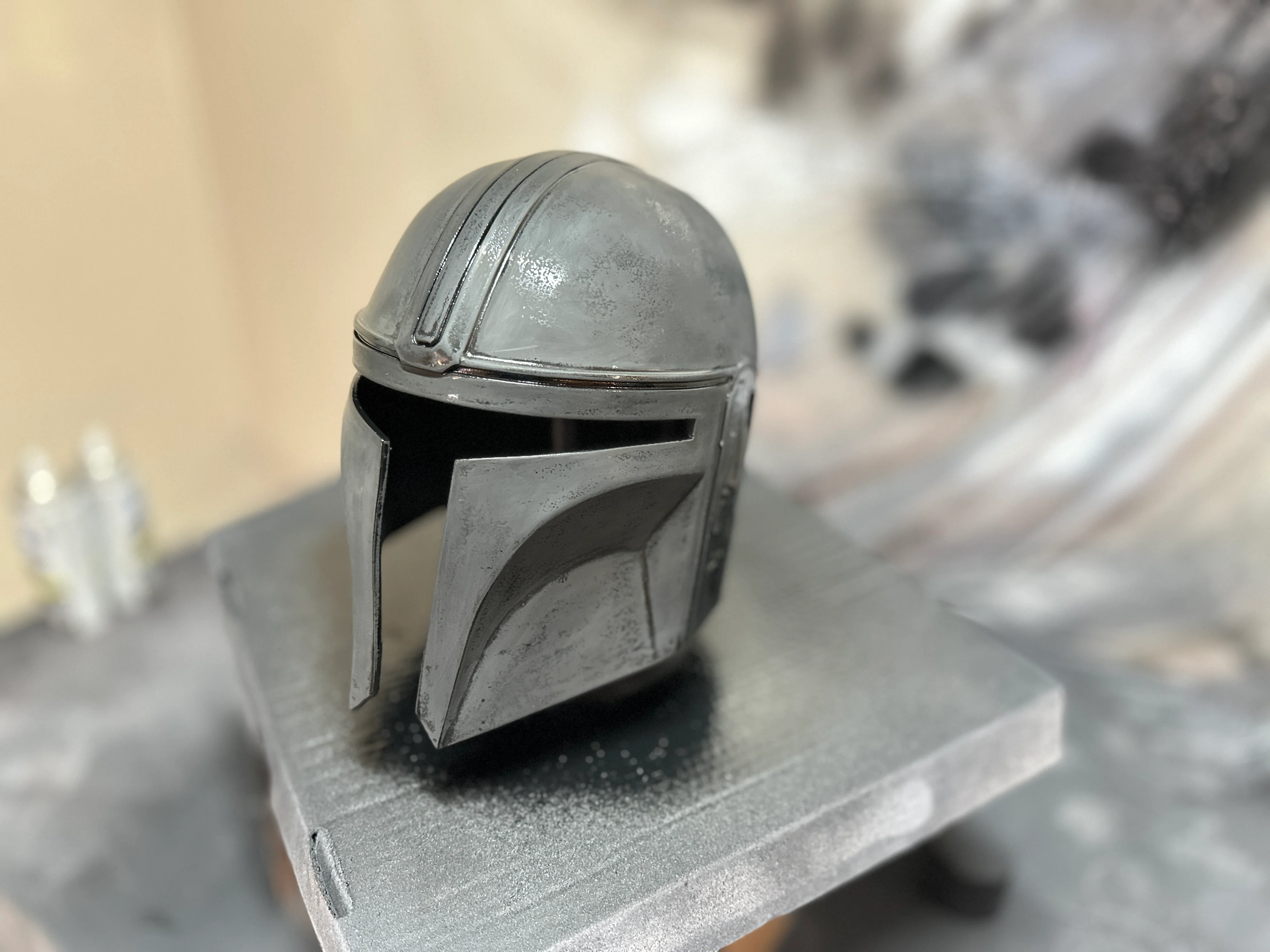 Galactic Bounty Helmet & Tactical Blaster – Work-In-Progress Build detail image