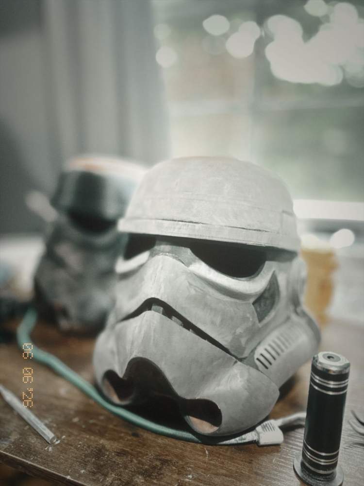 Finishing the Stormtrooper Helmet: The Sanding & Priming Grind detail image