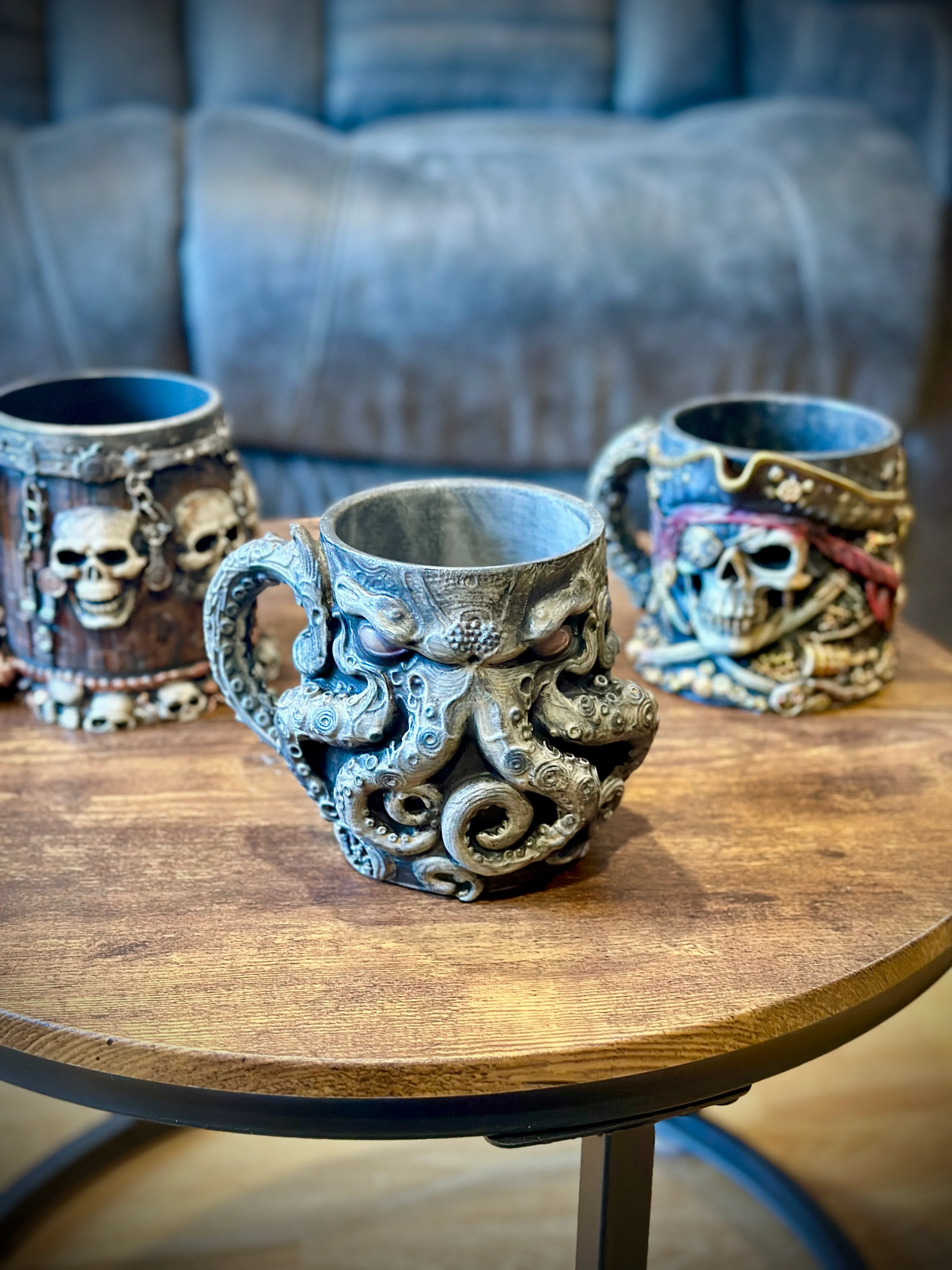 When Dark Fantasy Meets Craft: Hand-Painted Decorative Tankards detail image