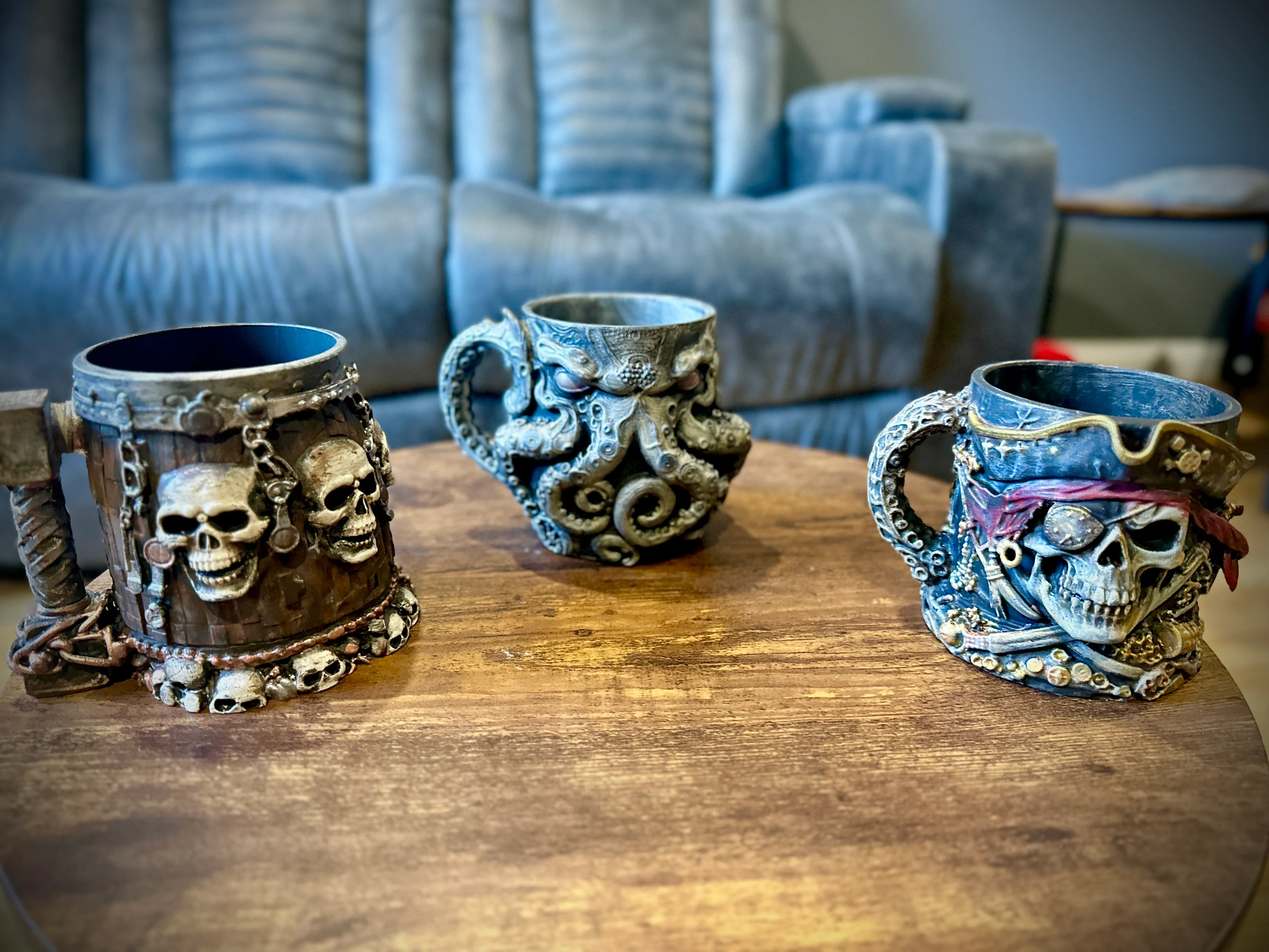 When Dark Fantasy Meets Craft: Hand-Painted Decorative Tankards detail image