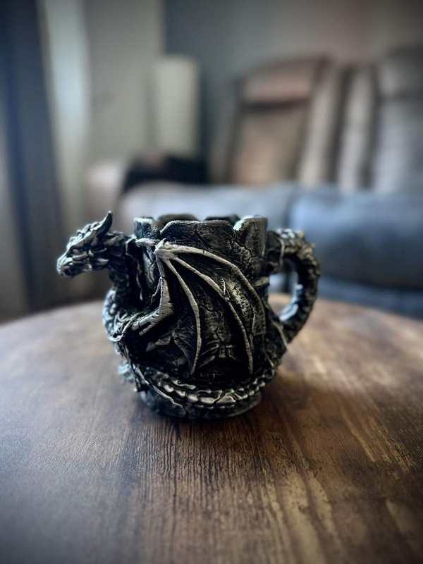 Dragon Guardian Mug - Ancient Relic (Fantasy Display Decor) detail image