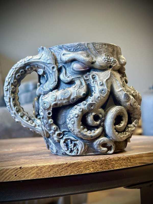 Kraken Tentacle Mug - Abyssal Ocean Relic (Display Decor) detail image