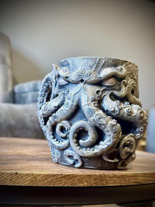 Kraken Tentacle Mug - Abyssal Ocean Relic (Display Decor) detail image