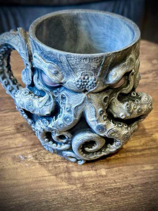 Kraken Tentacle Mug - Abyssal Ocean Relic (Display Decor) detail image