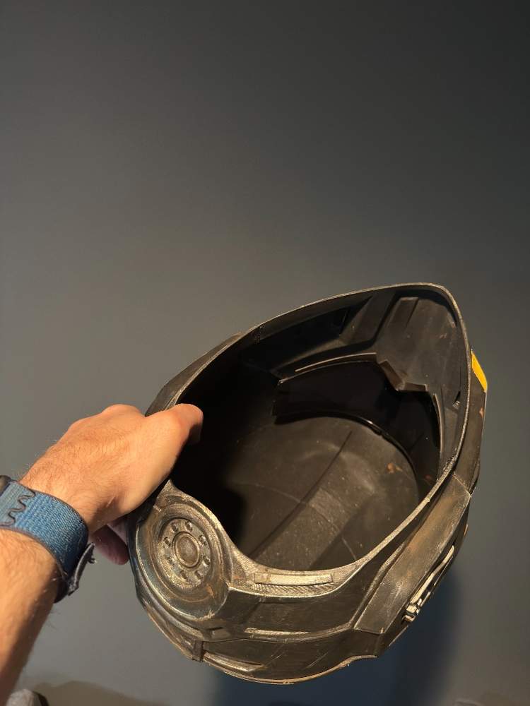 Helldivers 2 Helmet Update: Yellow Stripes Done and Silver Vents Sprayed detail image
