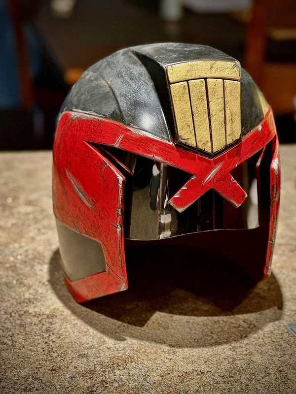 Judge Dredd Inspired Prop Helmet (Display Piece) detail image