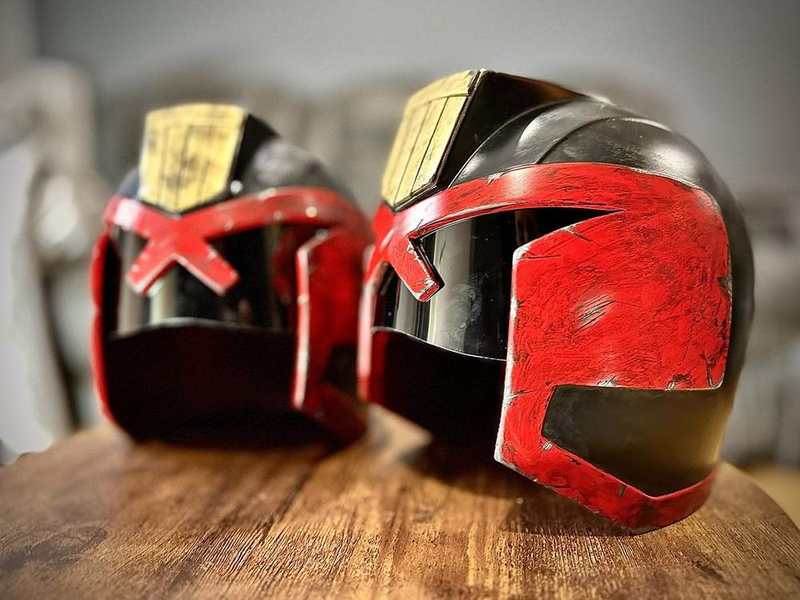 Judge Dredd Inspired Prop Helmet (Display Piece) detail image