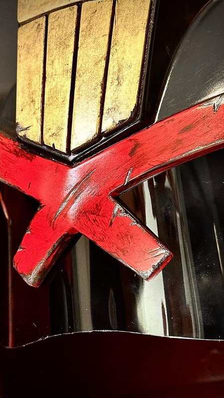 Judge Dredd Inspired Prop Helmet (Display Piece) detail image