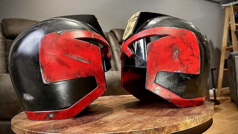 Judge Dredd Inspired Prop Helmet (Display Piece) detail image