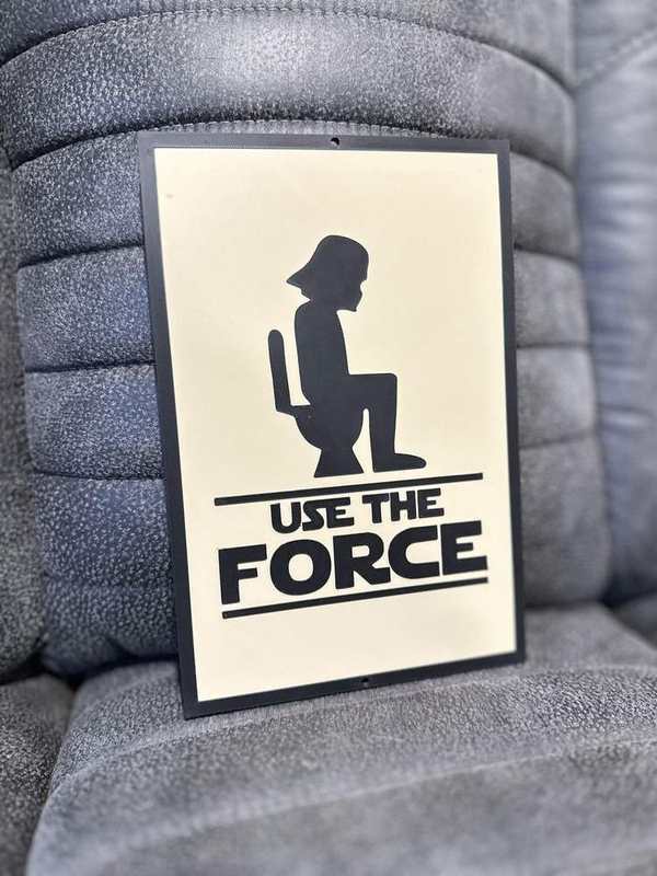 Use The Force Inspired Galactic Sign detail image