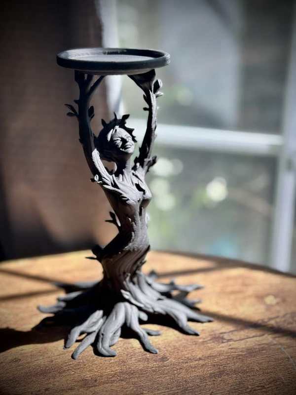 New fairy and elven inspired female candle holder print